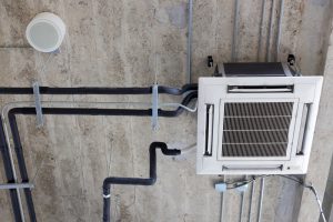 Air,Conditioning,And,Ventilation,Systems,Under,Roof